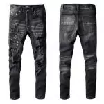 amiri jeans 2021 nouveaux  embroidery amiri black